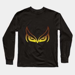 a cat and an owl Long Sleeve T-Shirt